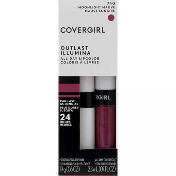 740 - Moonlight Mauve - Covergirl Outlast All-Day Lip Color With Topcoat, - Picture 1 of 7